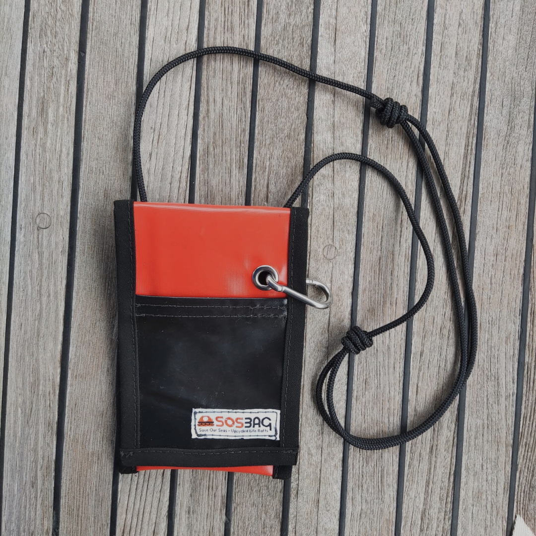Orange PROA mobile phone case. Mini Waterproof Mobile Phone Bag