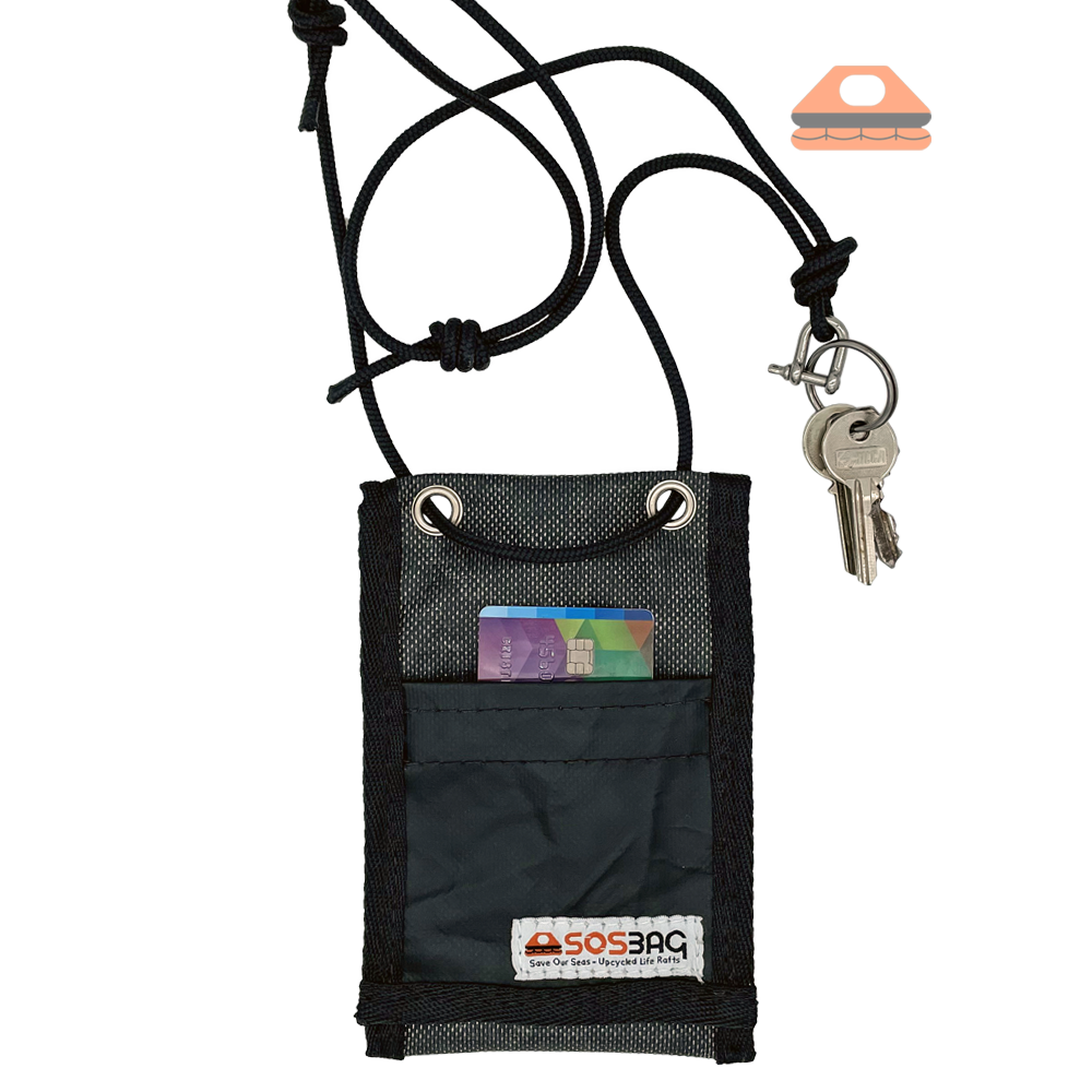 Charcoal gray PROA mobile phone case. Mini Waterproof Mobile Phone Bag