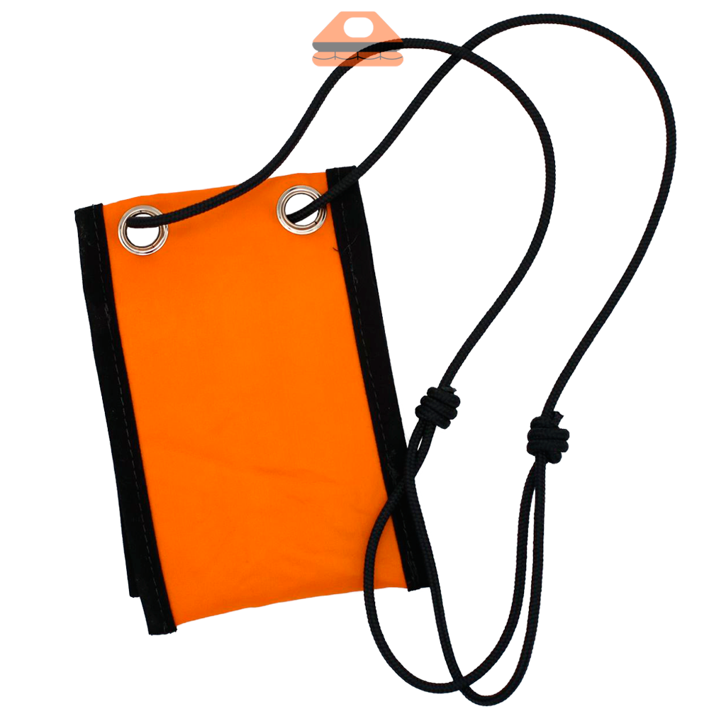 PROA BASIC mobile phone case. Orange mini bag, waterproof for mobile phone with a sailor touch.